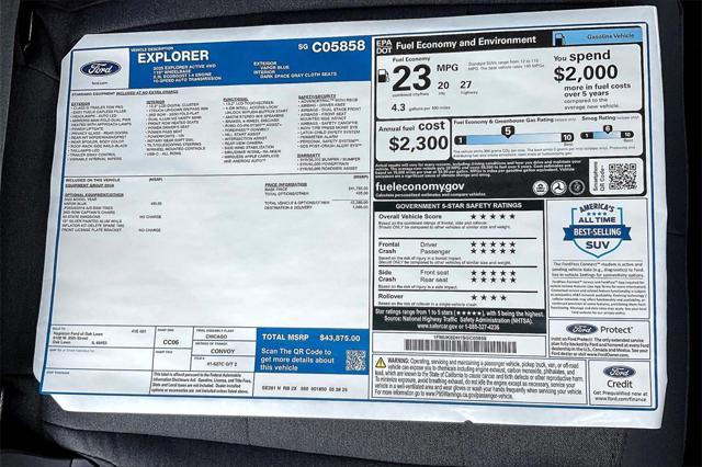 new 2025 Ford Explorer car, priced at $39,783
