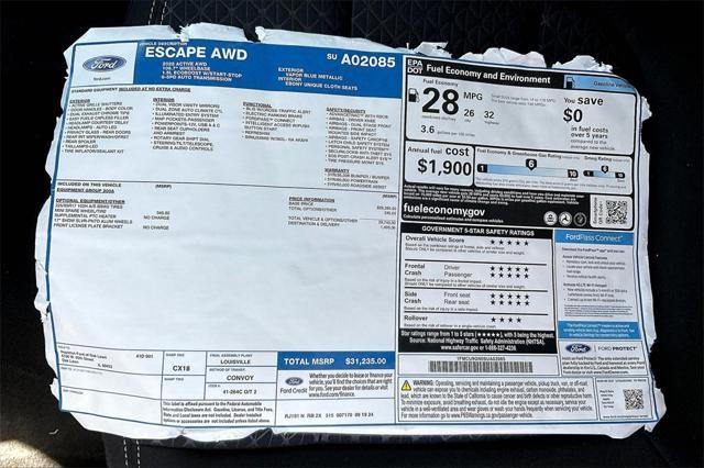 new 2025 Ford Escape car, priced at $28,330