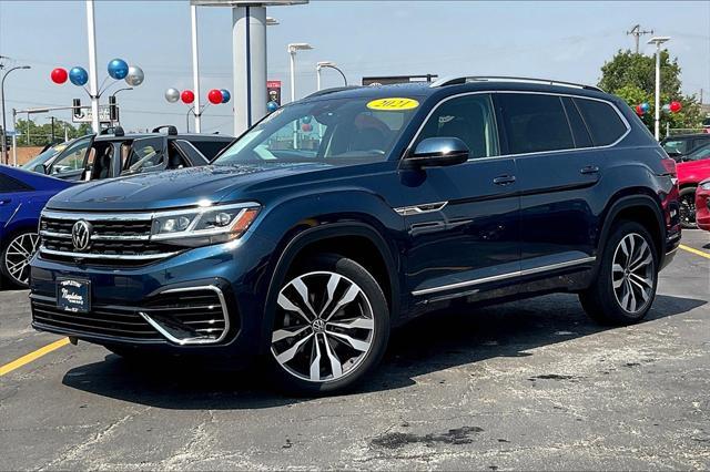 used 2021 Volkswagen Atlas car, priced at $34,495