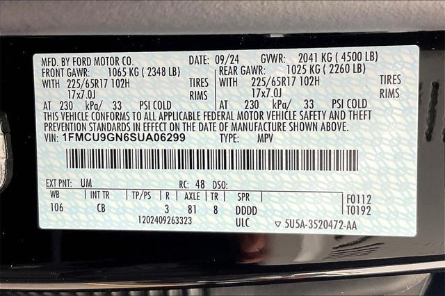 new 2025 Ford Escape car, priced at $29,618