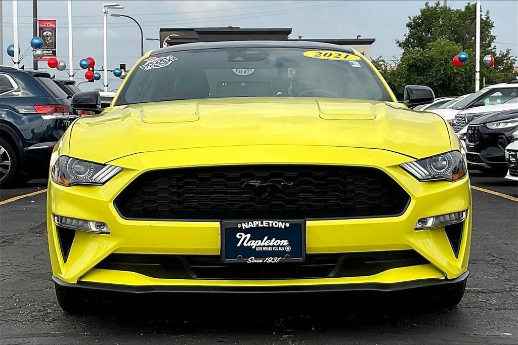 used 2021 Ford Mustang car, priced at $26,385