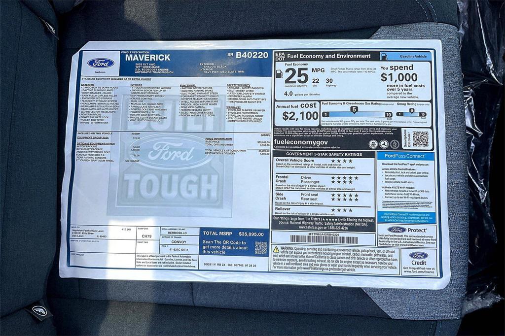 new 2025 Ford Maverick car, priced at $32,731