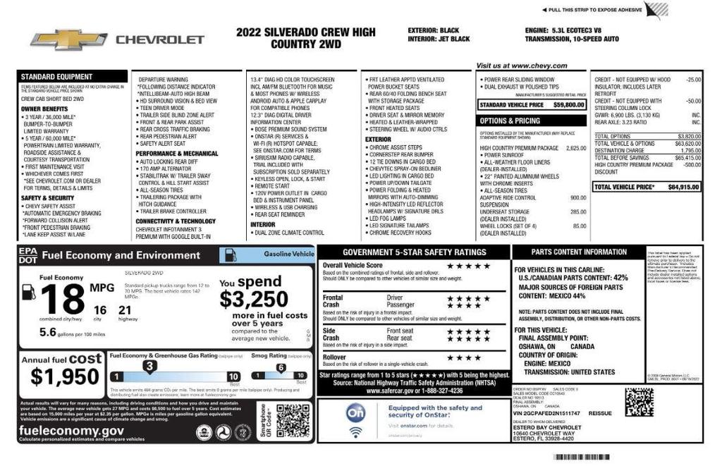 used 2022 Chevrolet Silverado 1500 car, priced at $33,599