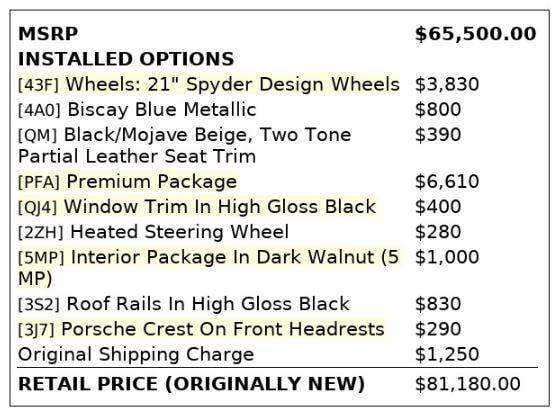 used 2019 Porsche Cayenne car, priced at $33,999