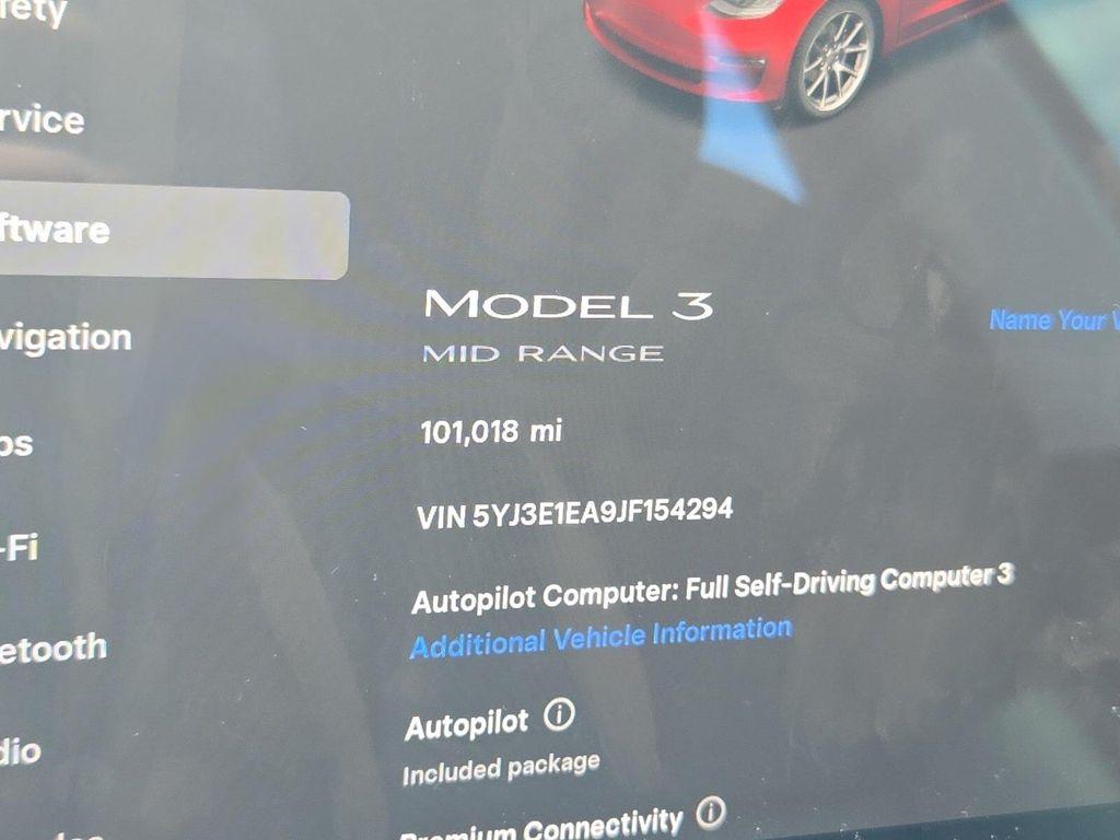used 2018 Tesla Model 3 car, priced at $15,999
