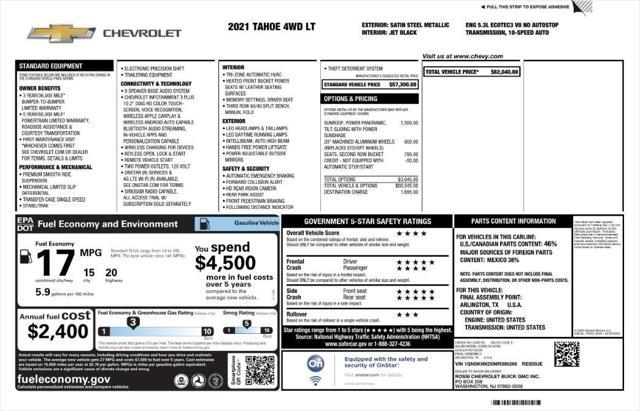 used 2021 Chevrolet Tahoe car, priced at $35,799