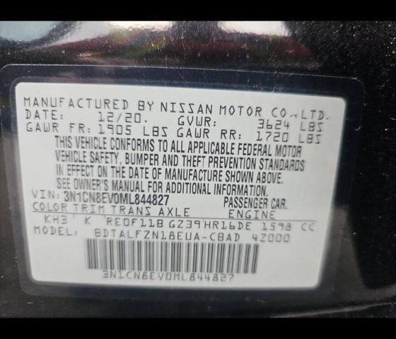 used 2021 Nissan Versa car, priced at $13,299