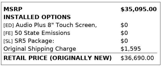 used 2020 Toyota Tundra car, priced at $21,399