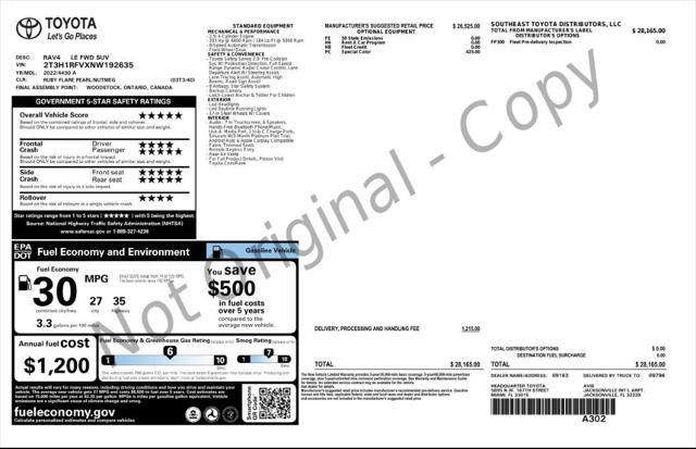 used 2022 Toyota RAV4 car, priced at $20,999