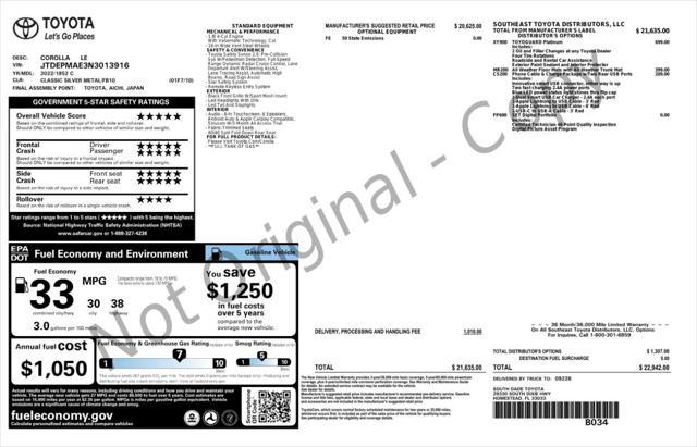 used 2022 Toyota Corolla car, priced at $16,899