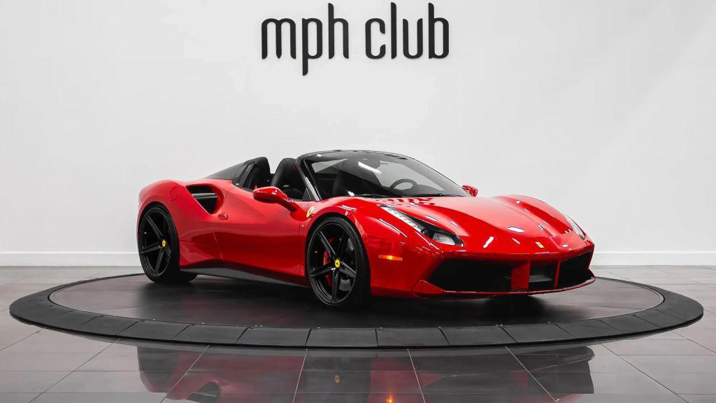 used 2019 Ferrari 488 Spider car, priced at $265,000