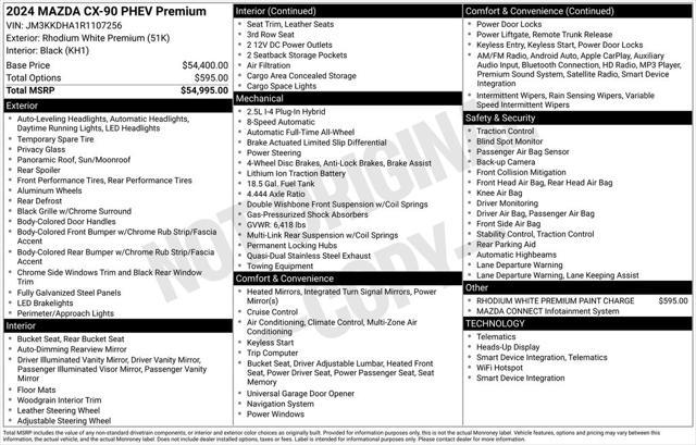 used 2024 Mazda CX-90 PHEV car