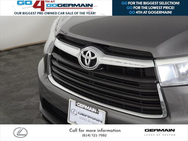 used 2015 Toyota Highlander car, priced at $17,250