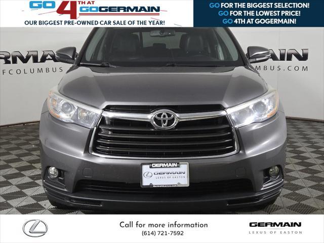 used 2015 Toyota Highlander car, priced at $17,250
