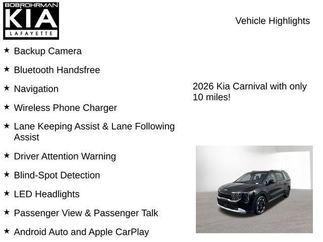 new 2026 Kia Carnival car, priced at $42,426