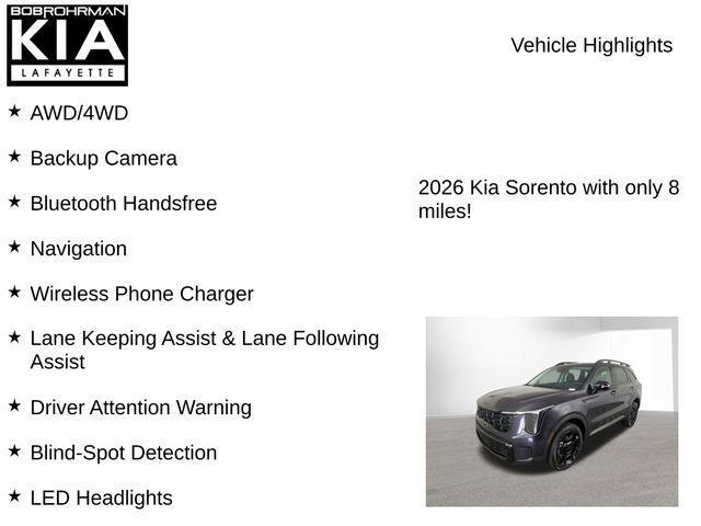 new 2026 Kia Sorento car, priced at $41,855