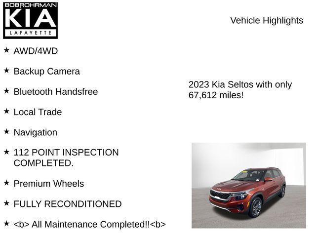 used 2023 Kia Seltos car, priced at $18,897
