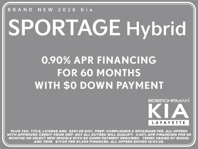 new 2026 Kia Sportage Hybrid car, priced at $33,592
