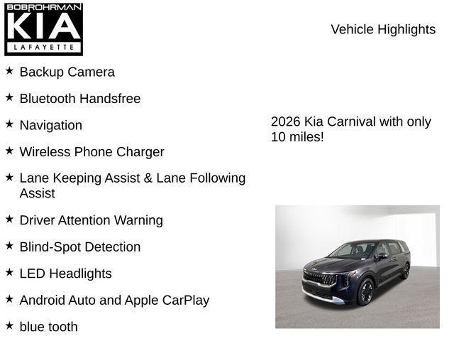 new 2026 Kia Carnival Hybrid car, priced at $41,357