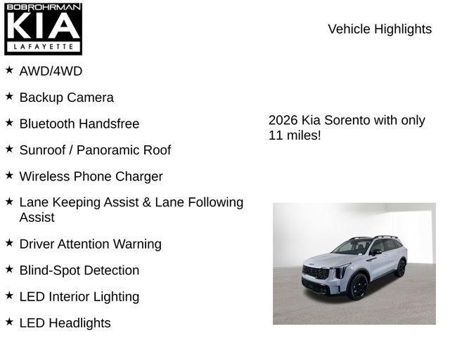 new 2026 Kia Sorento car, priced at $41,440