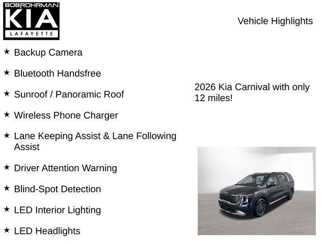 new 2026 Kia Carnival car, priced at $44,956