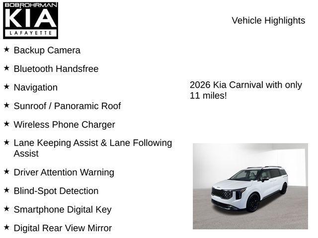 new 2026 Kia Carnival car, priced at $52,554
