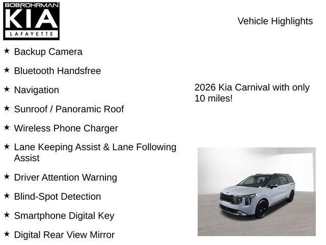 new 2026 Kia Carnival car, priced at $50,039