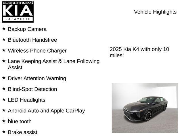 new 2025 Kia K4 car, priced at $22,969