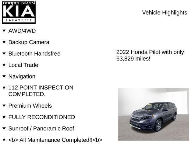 used 2022 Honda Pilot car, priced at $25,983