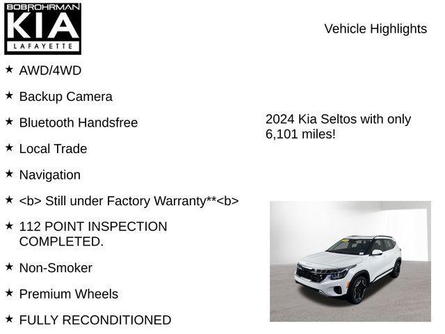 used 2024 Kia Seltos car, priced at $24,995