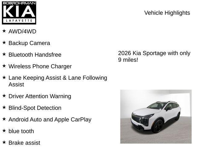 new 2026 Kia Sportage car, priced at $32,901