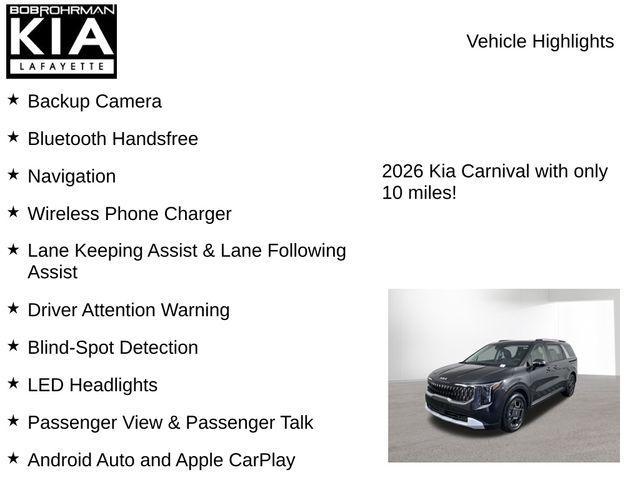 new 2026 Kia Carnival Hybrid car, priced at $43,076