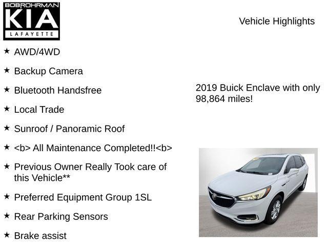 used 2019 Buick Enclave car, priced at $16,572