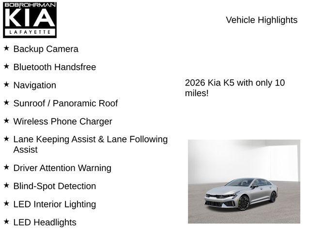 new 2026 Kia K5 car, priced at $32,867