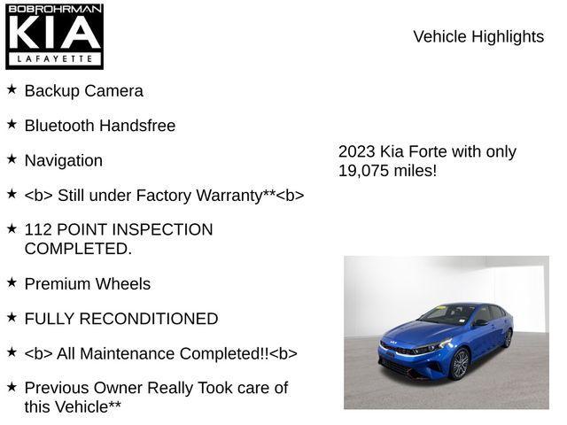 used 2023 Kia Forte car, priced at $20,254