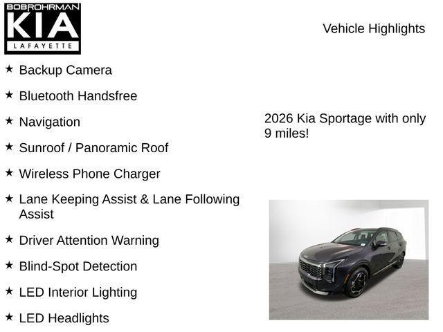 new 2026 Kia Sportage car, priced at $32,831