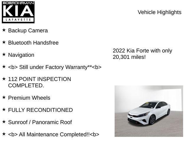 used 2022 Kia Forte car, priced at $22,988