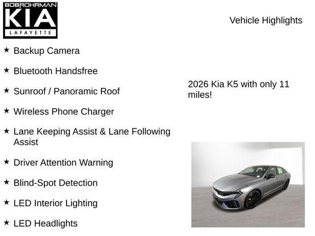 new 2026 Kia K5 car, priced at $36,081