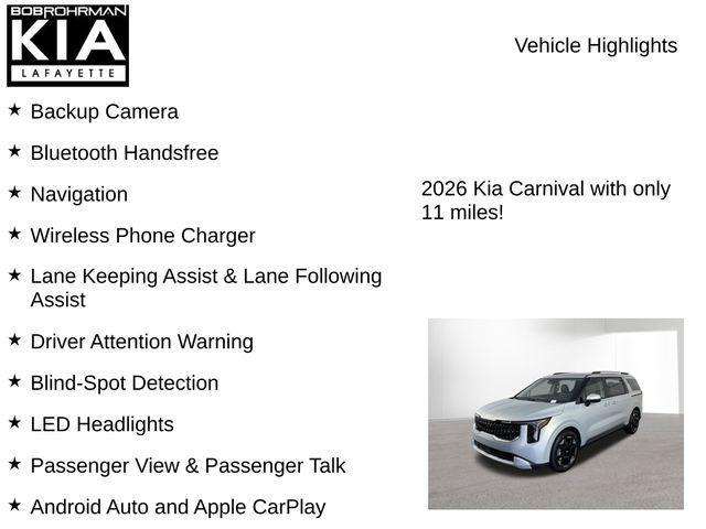 new 2026 Kia Carnival car, priced at $41,147