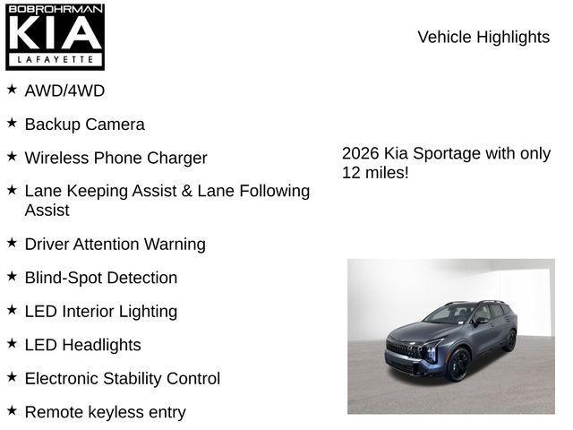 new 2026 Kia Sportage Hybrid car, priced at $35,357