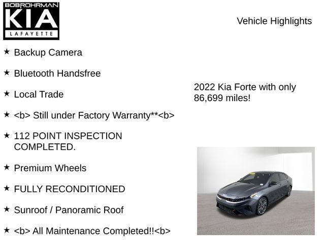 used 2022 Kia Forte car, priced at $16,354