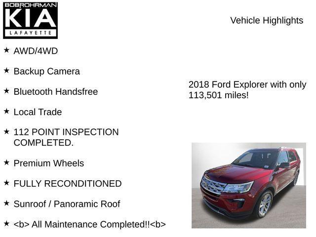 used 2018 Ford Explorer car, priced at $14,185