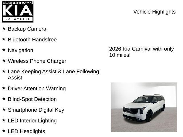 new 2026 Kia Carnival Hybrid car, priced at $47,031
