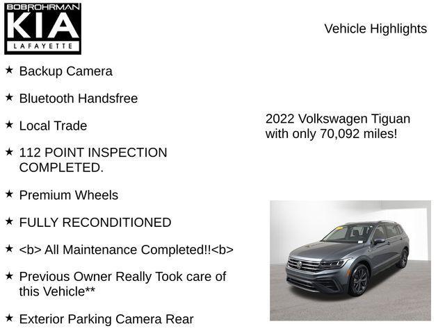 used 2022 Volkswagen Tiguan car, priced at $16,532