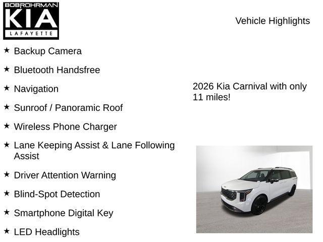 new 2026 Kia Carnival Hybrid car, priced at $51,890