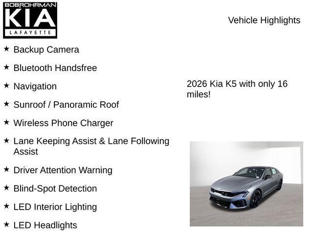 new 2026 Kia K5 car, priced at $29,441