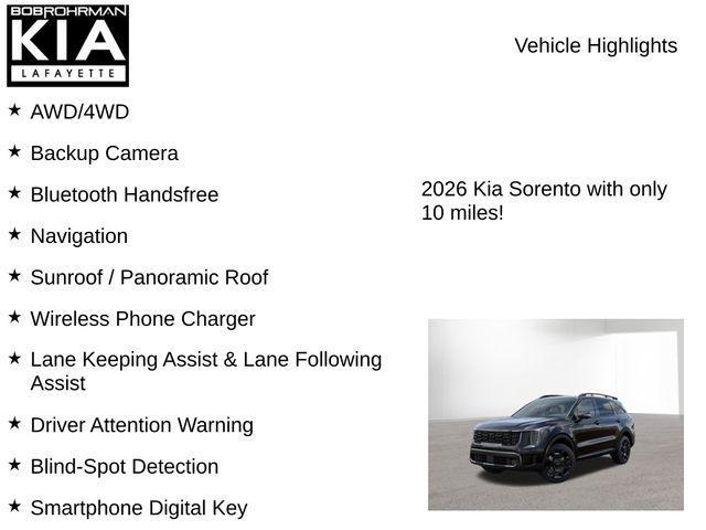 new 2026 Kia Sorento Hybrid car, priced at $44,509