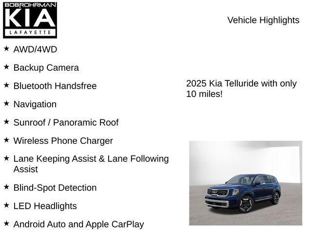 new 2025 Kia Telluride car, priced at $42,733