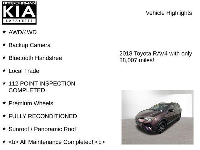 used 2018 Toyota RAV4 car, priced at $20,396