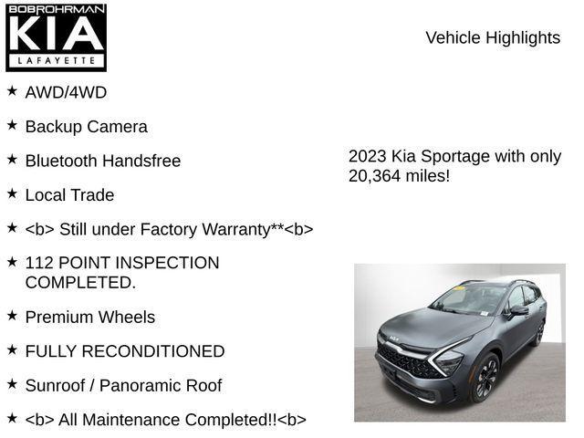 used 2023 Kia Sportage Plug-In Hybrid car, priced at $33,049